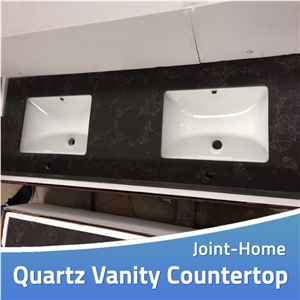 Custom 60 Inch Quartz Bathroom Vanity Countertops