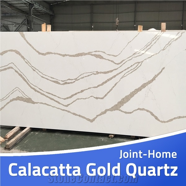 Et Calacatta Gold Silestone Sand Quartz Stone Slab