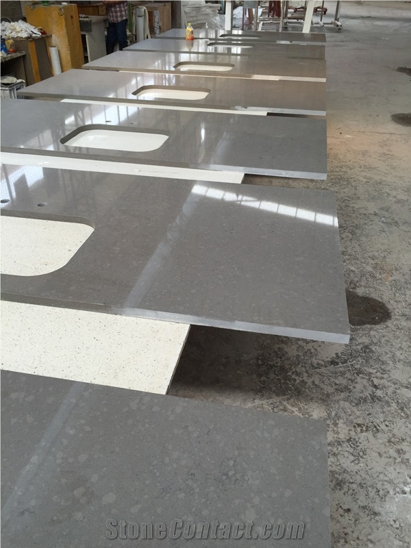 Factory Supply Quartz Stone for Kitchen Countertop