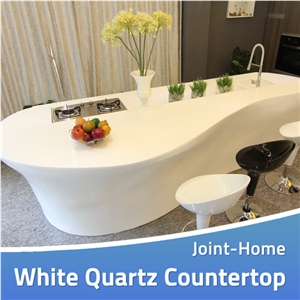 Fine Nice White Quartz Island Top Desk Countertops