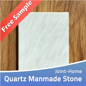 Free Sample Pure White Colors Quartz Stone Slabs