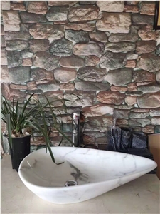 High-End Custom Quality White Marble Stone Sink