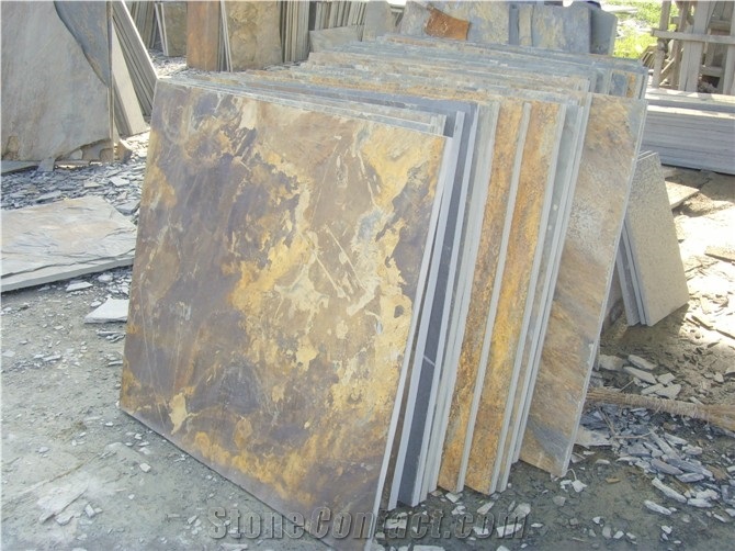 High Quality Rusty Multicolor Slate Walling Tiles