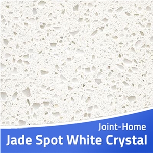 Jade Spot White Crystal Quartz Stone Slabs Tiles