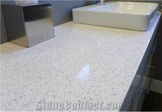 Jade Spot White Crystal Quartz Stone Slabs Tiles