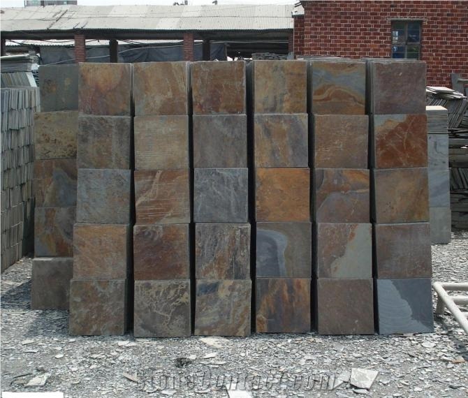 Natural Multicolor Rusty Slate Stone Tiles