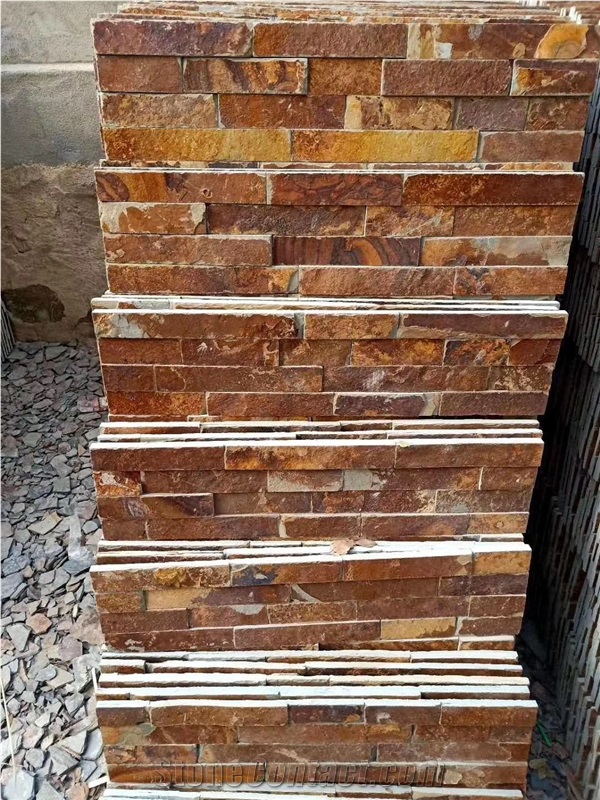 Natural Rusty Stacked Split Slate Cheap Sell