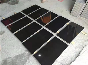 Own Factory Polished Shanxi Black Granite Tile