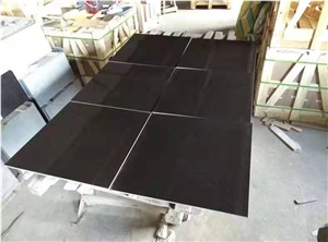 Own Factory Polished Shanxi Black Granite Tile