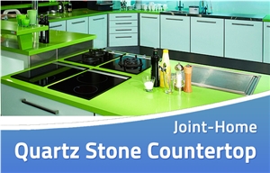 Pakistan Green Corian Quartz Stone Bar Countertops