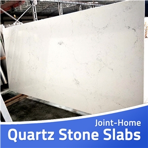 Pure Calacatta White Quartz Stone for Kitchen Slab