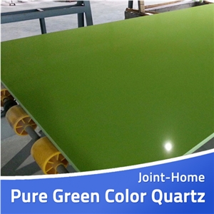 Pure Green Manmade Stone 1.2cm 12mm Quartz Slabs