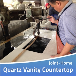 Quartz Volakas Vanity Tops With Undermount Sink