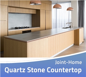 Steel Pietra Grey Quartz Manmade Stone Countertops