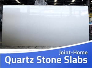 Travertino Pure White Artificial Stone Quartz Slab