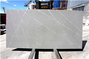 Tundra Silver Grey Calacatta Oro Quartz Tile Slabs