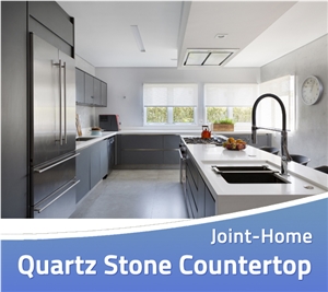 Tundra Silver Grey Quartz Engineered Stone Bar Top