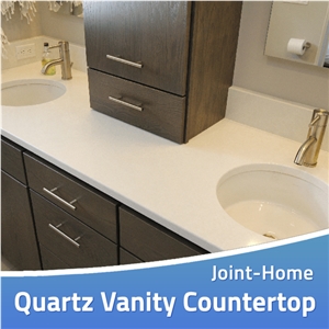 Whitney Colonial White Quartz Vanity Countertops