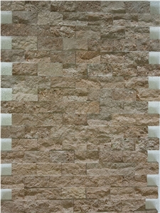 Rustic Travertine Split Face 5x15 Mosaic Tiles