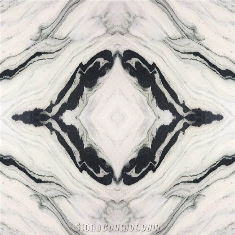 Panda White Marble Tiles & Slabs