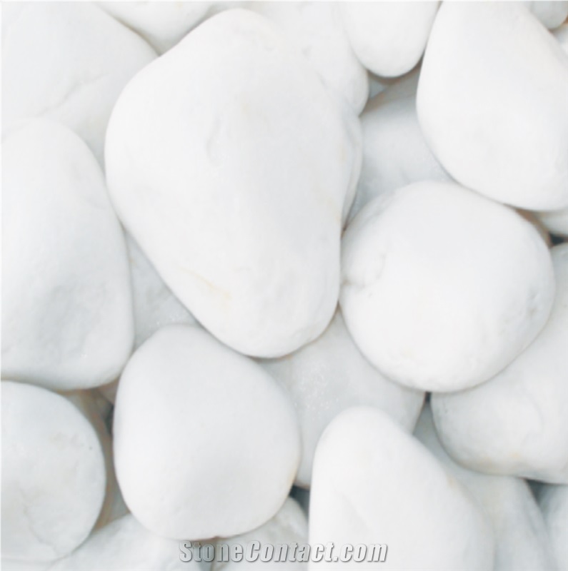 White Dolomite Pebble Stone, White Pebble