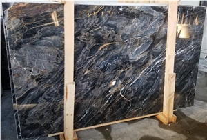 Black Wave Marble Slabs Polished