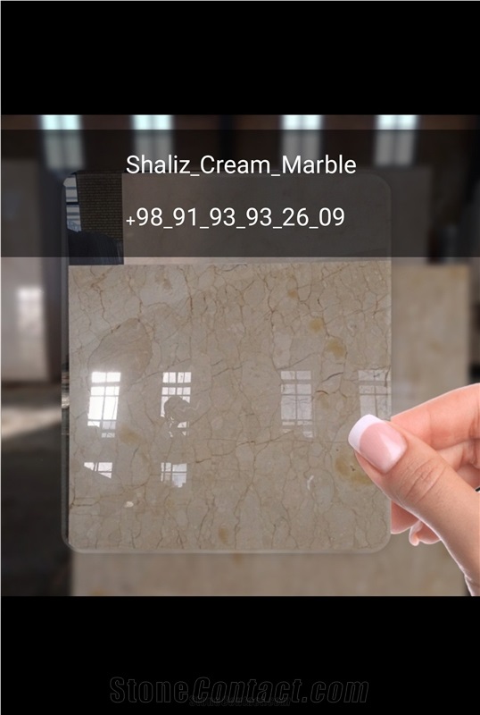Shaliz Cream Marble Slabs, Tiles