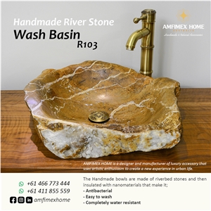 River Stone Wash Basin R103