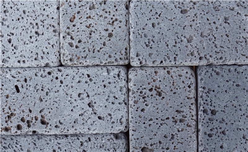 Tumbled Puka Lava Brick Paving Tiles