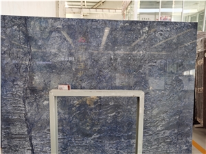 Azul Bahia Blue Granite Slab for Bathroom Vanitytop
