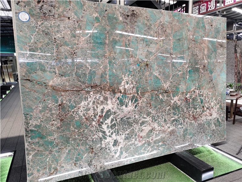 Extroic Stone Amazonita Green Granite Wall Tiles