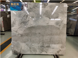 Fish Belly Super White Marble Slabs for Countertop
