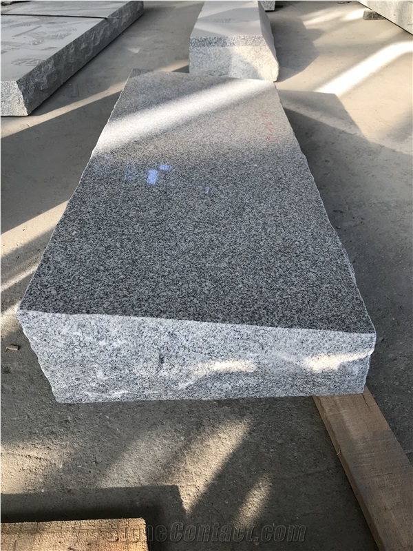 G633 Gray Polished Granite Slant Marker Memorials