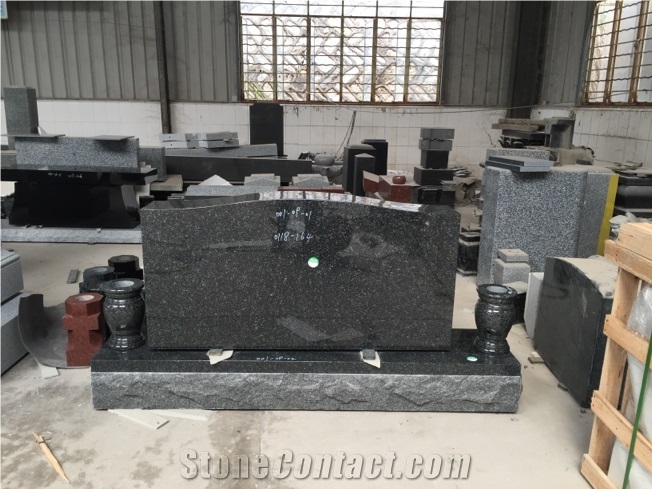 Granite Gravestone Serp Slants Headstone Upright