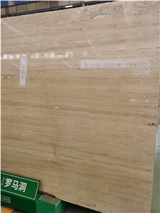 Travertine from Rome Beige Color for Wall Cladding