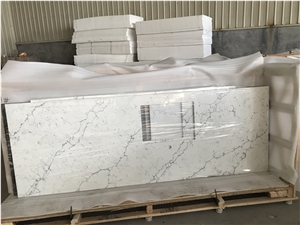 Wholesale Kitchen Countertops Guangxi White Marble