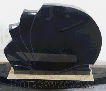 China Absolute Black Granite Tombstone/Headstone