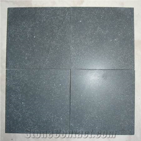 G649 Longhai Black Honed,Hainan Lava Stone Tiles