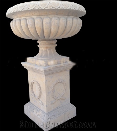 Hand Carved High Quality White Marble Ornament Planters