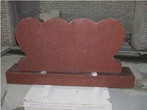 Red Granite Headstone,Western Style Granite Monuments