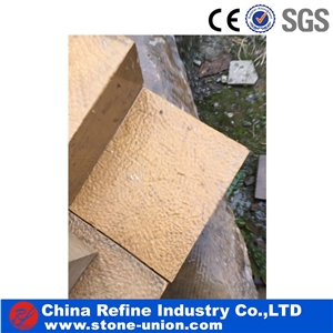 Honed Chinese Golden Sandstone Flooring Tiles
