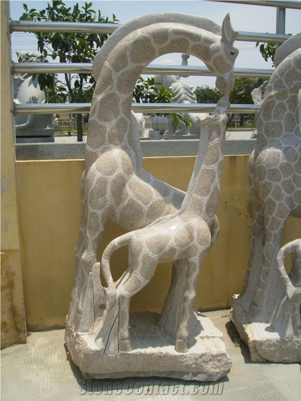 Natural Granite Stone Park Animal Sculptures