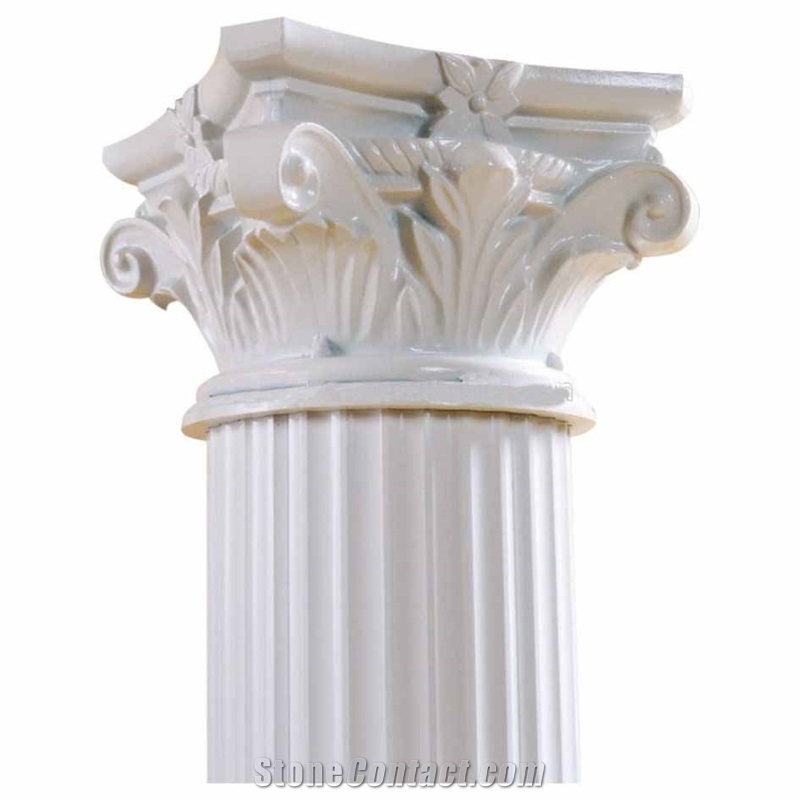 Stone House Column White Natural Marble Column