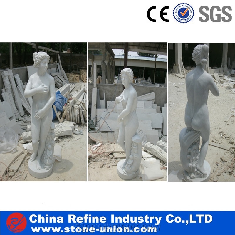 White Marble Statue,Garden Sculpture,Human Statue
