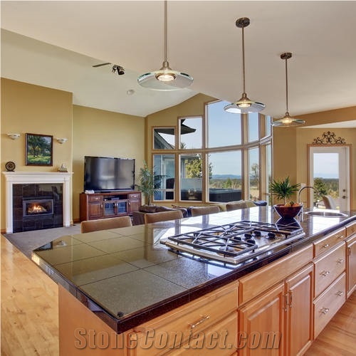Oriental Black Granite for Countertop/Vanity Top