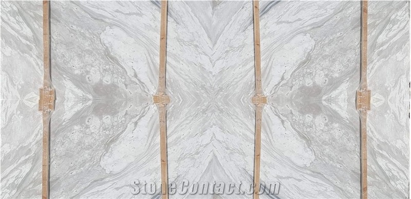 Volakas White Marble Slabs Bookmatch