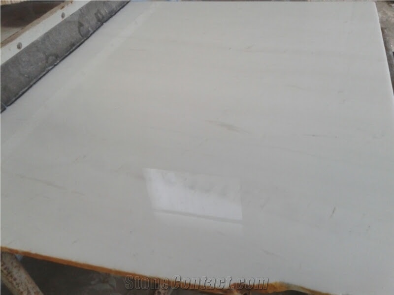 Prinos Pure White Marble Slabs and Tiles