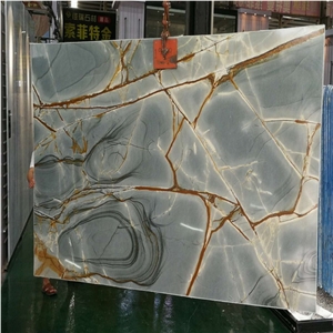 Blue Roma Quartzite/Rome Impression Blue Marble Slab