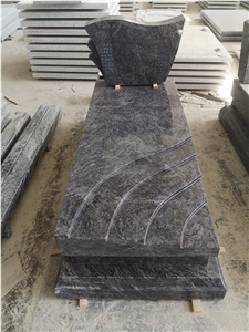 Bahama Blue Granite Israel Tombstone Headstone