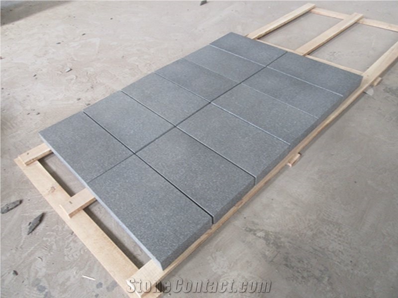 China Ken Black Granite Floor Wall Paving Tiles